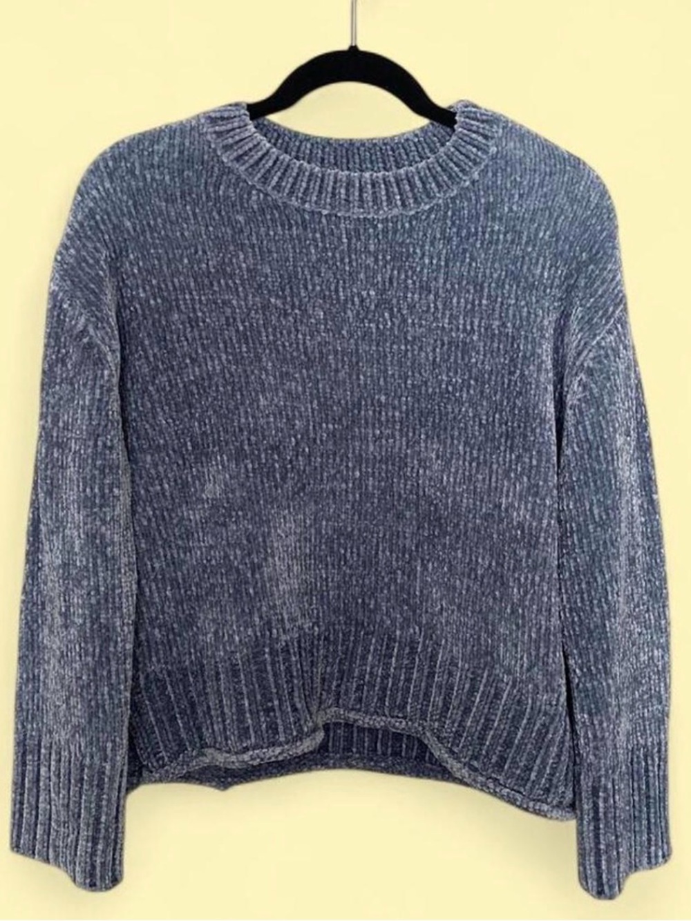 Cynthia Rowley Heathered Navy Crewneck Sweater